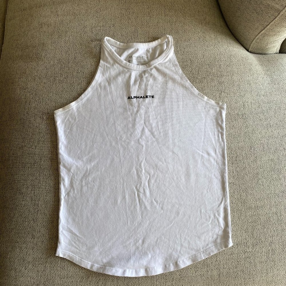 Alphalete White tank